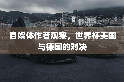 自媒体作者观察，世界杯美漯河市盈旭机械设备有限公司国与德国的对决