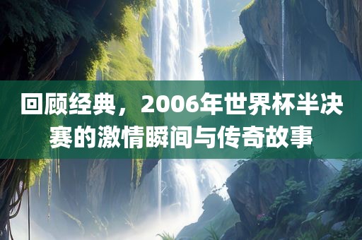 回顾经典，2006年世界杯半决赛的激情瞬间与传奇故事