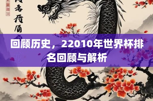 回顾历史，22010年世界杯排名回顾与解析