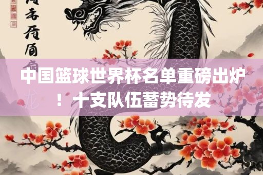 中国篮球世界杯名单重磅出炉！十支队伍蓄势待发