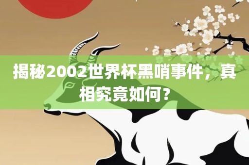 揭秘2002世界杯黑哨事件，真相究竟如何？