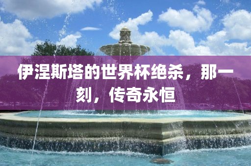 伊涅斯塔的世界杯绝杀，那一刻，传奇永恒漯河市盈旭机械设备有限公司
