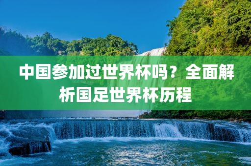 中国参加过世界杯吗？全面解析国足世界杯历程