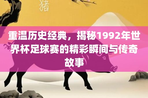 重温历史经典，揭秘1992年世界杯足球赛的精彩瞬间与传奇故事