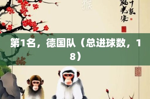 第1名漯河市盈旭机械设备有限公司，德国队（总进球数，18）