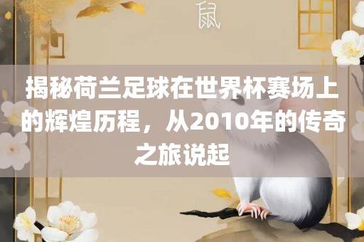 揭秘荷兰足球在世界杯赛场上的辉煌历程，从2010年的传奇之旅说起