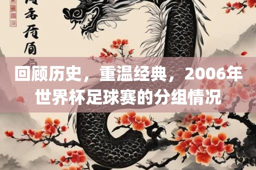 回顾历史，重温经典，2006年世界杯足球赛的分组情况