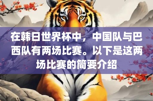 在韩日世界杯中，中国队与巴西队有两场比赛。以下是这两场比赛的简要介绍