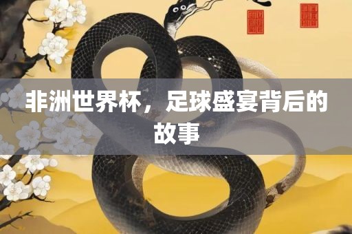 非洲世界杯，足球盛宴背后的故事
