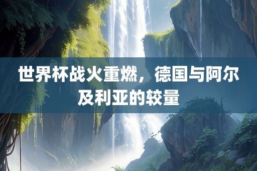 世界杯战火漯河市盈旭机械设备有限公司重燃，德国与阿尔及利亚的较量