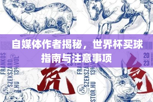 自媒体作者揭秘，世界杯买球指南与注意事项