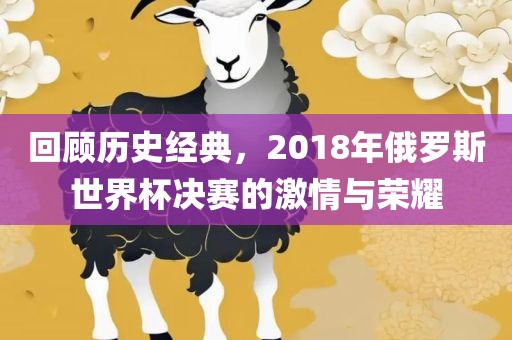 回顾历史经典，2018年俄罗斯世界杯决赛的激情与荣耀
