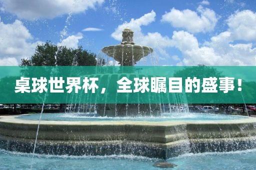 桌球世界杯，全球瞩目的盛事！漯河市盈旭机械设备有限公司