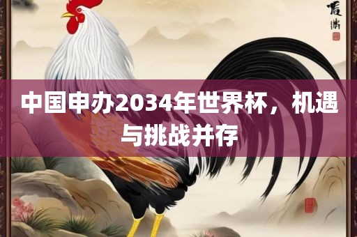 中国申办2034年世界杯，机遇与挑战并存