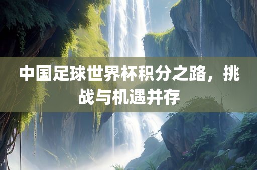 中国足球世界杯积分之路，挑战与机遇并存漯河市盈旭机械设备有限公司
