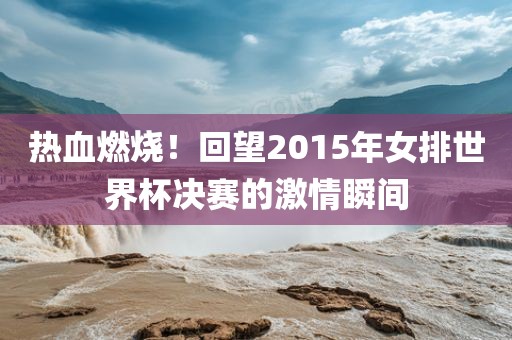 热血燃烧！回望2015年女排世界杯决赛的激情瞬间