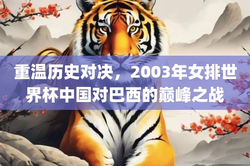 重温历史对决，2003年女排世界杯中国对巴西的巅峰之战