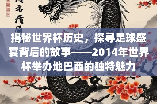 揭秘世界杯历史，探寻足球盛宴背后的故事——2014年世界杯举办地巴西的独特魅力漯河市盈旭机械设备有限公司