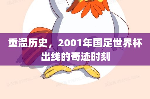 重温历史，2001年国足世界杯出线的奇迹时刻
