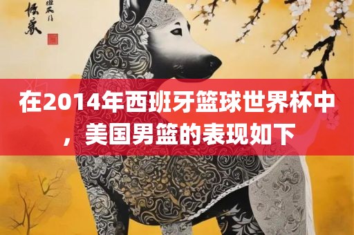 在2014年西班牙篮球世界杯中，美国男篮的表现如下