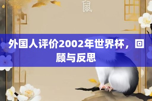 外国人评价2002年世界杯，回顾与反思