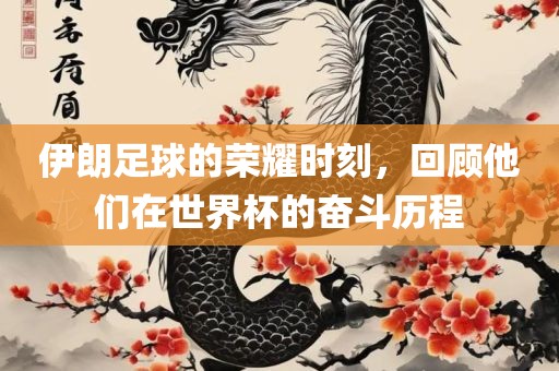 伊朗足球的荣耀时刻，回顾他们在世界杯的奋斗历程