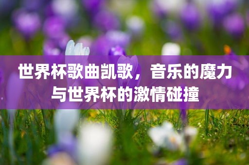 世界杯歌曲凯歌，音乐的魔力与世界杯的激情碰撞