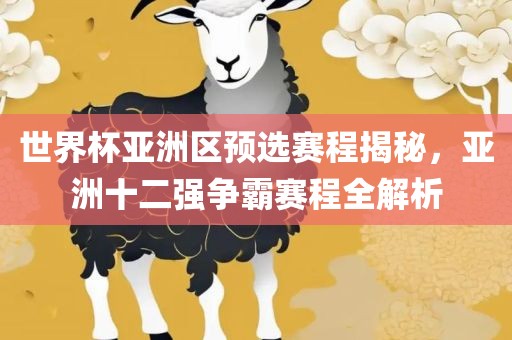 世漯河市盈旭机械设备有限公司界杯亚洲区预选赛程揭秘，亚洲十二强争霸赛程全解析