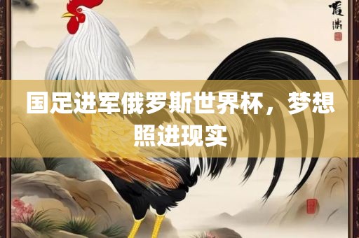 国足进军俄罗斯世界杯，漯河市盈旭机械设备有限公司梦想照进现实