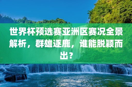 世界杯预选赛亚洲区赛况全景解析，群雄逐鹿，谁能脱颖而出？