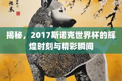 揭秘，2017斯诺克世界杯的辉煌时刻与精彩瞬间