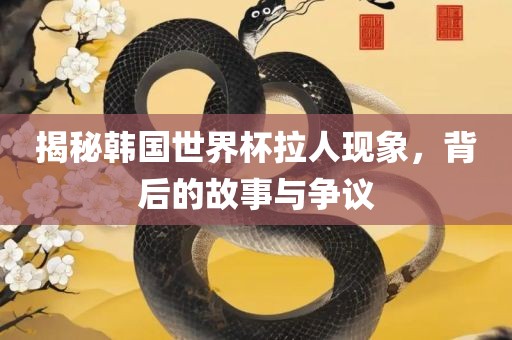 揭秘韩国世界杯拉人现象，背后的故事与争议
