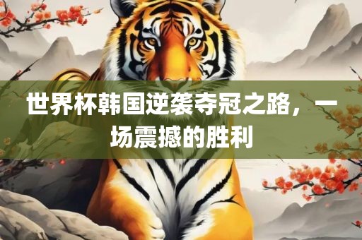 世界杯漯河市盈旭机械设备有限公司韩国逆袭夺冠之路，一场震撼的胜利