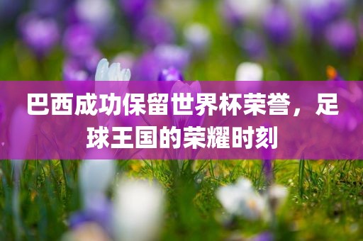 巴西成功保留世界杯荣誉，足球王国的荣耀时刻