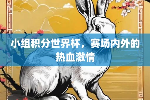 小组积分世界杯，赛场内外的热血激情